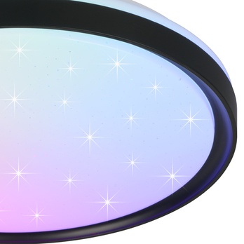 Stropní LED RGB svítidlo SOLIT černá/bílá 1