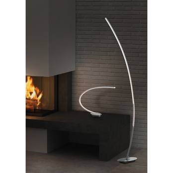 Stojací LED lampa SOLO broušený hliník 1