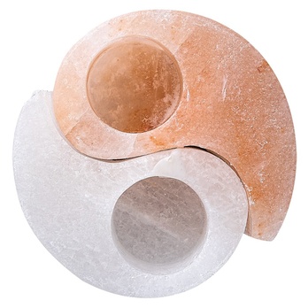 Solná lampa SOLUNA oranžová/bílá 4