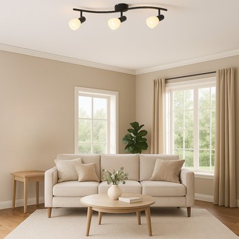 Bodové svítidlo SOMA 3 černá/bílá 1