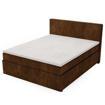 Postel boxspring SONIA PLUS hnědá, 180x200 cm 2