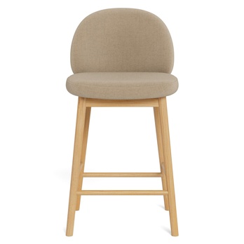 Barová židle SOPHIA béžová/matný dub 2