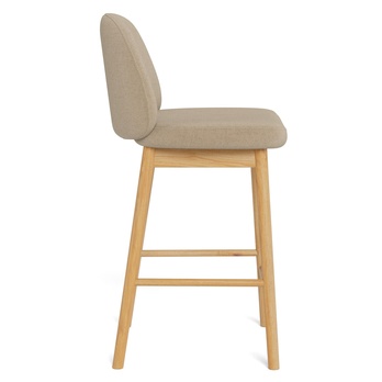 Barová židle SOPHIA béžová/matný dub 4