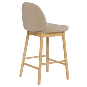 Barová židle SOPHIA béžová/matný dub 5