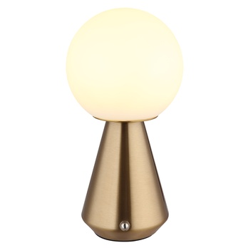 Venkovní stolní lampa SORA měděná/bílá 2