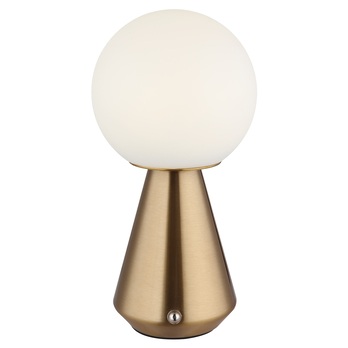 Venkovní stolní lampa SORA měděná/bílá 4