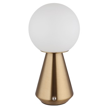 Venkovní stolní lampa SORA měděná/bílá 5