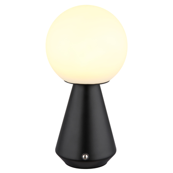 Venkovní stolní lampa SORA černá/bílá 2