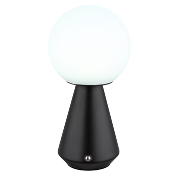 Venkovní stolní lampa SORA černá/bílá 3