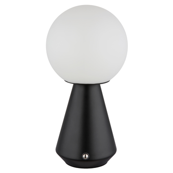 Venkovní stolní lampa SORA černá/bílá 5