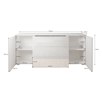 Komoda SORIA 150 dub wotan 3