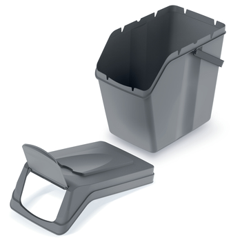 Odpadkový koš SORTIBOX šedá, 25 l 1