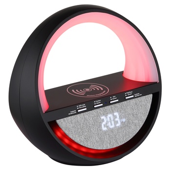 Stolní lampa s reproduktorem  SOUNDRA černá 4