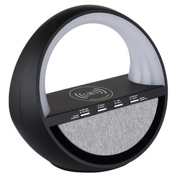 Stolní lampa s reproduktorem  SOUNDRA černá 6