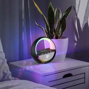 Stolní lampa s reproduktorem  SOUNDRA černá 1