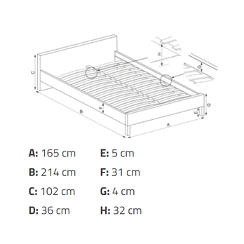 Postel SOUSAN šedá, 160x200 cm 3