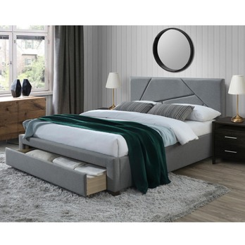 Postel SOUSAN šedá, 160x200 cm 1