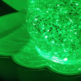 Dekorační stolní lampa SPARKLY bílá 7