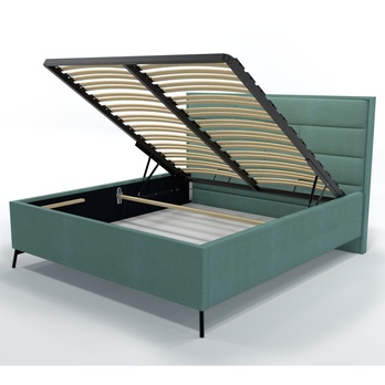 Postel s roštem SPECTRAL 1 šalvějová, 180x200 cm 2