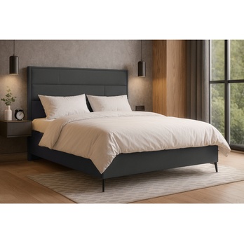 Postel s roštem SPECTRAL 1 tmavě šedá, 160x200 cm 1