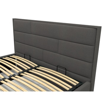 Postel s roštem SPECTRAL 1 tmavě šedá, 140x200 cm 4