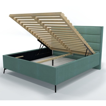 Postel s roštem SPECTRAL 2 šalvějová, 180x200 cm 2