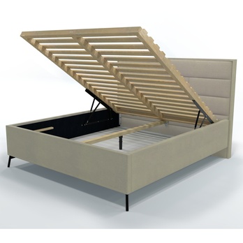 Postel s roštem SPECTRAL 2 šedobéžová, 140x200 cm 2
