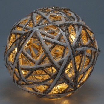 Dekorační LED koule SPHERE kov, průměr 15 cm 1