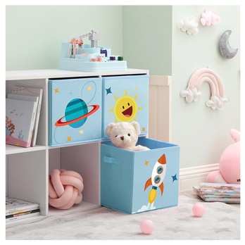 Dětské úložné boxy SPICE modrá, sada 3 ks 1