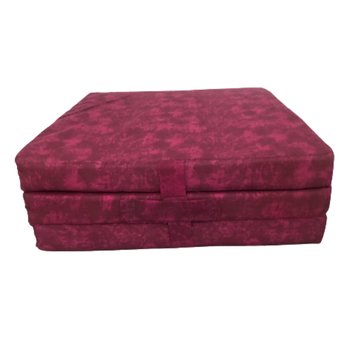 Skládací matrace pro hosty SPIRALY tmavě červená 2