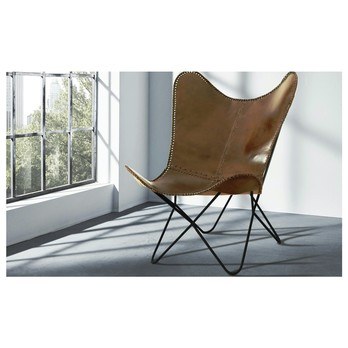 Designové křeslo SPRING hnědá 1
