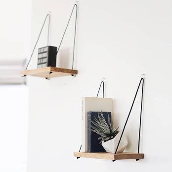 Sada nástěnných polic SPRUCE DUO smrk 1
