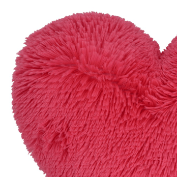 Dekorační polštář  SRDCE - FLUFFI růžová 1