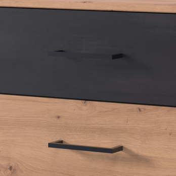 Noční stolek STACIE grafit/dub artisan 1