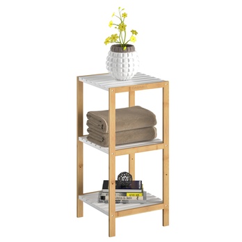 Regál  STANDING 2 bambus/bílá 3