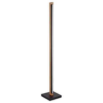 Stojací LED lampa STARLA černá/přírodní 2