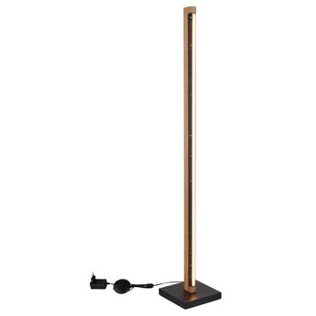 Stojací LED lampa STARLA černá/přírodní 3