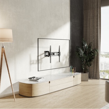 Výsuvný držák na TV STELL SHO 4600 černý kov, polohovatelný, 32"-55" 1