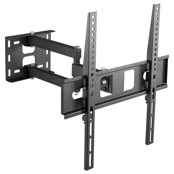 Výsuvný držák na TV STELL SHO 4600 černý kov, polohovatelný, 32"-55" 3