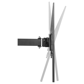 Výsuvný držák na TV STELL SHO 4600 černý kov, polohovatelný, 32"-55" 5