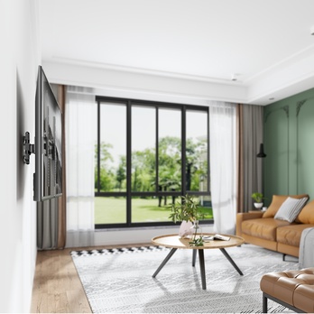 Výsuvný držák na TV STELL SHO 4600 černý kov, polohovatelný, 32"-55" 8