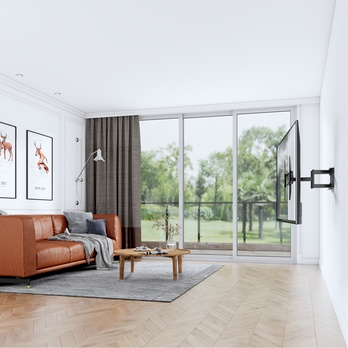 Výsuvný držák na TV  STELL SHO 5610 černý kov, polohovatelný, 32"-70" 6