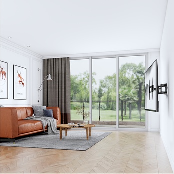 Výsuvný držák na TV  STELL SHO 5610 černý kov, polohovatelný, 32"-70" 7