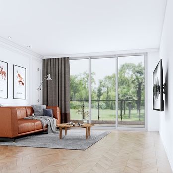 Výsuvný držák na TV  STELL SHO 5610 černý kov, polohovatelný, 32"-70" 8