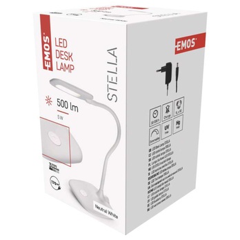 Stolní LED lampa STELLA bílá 5