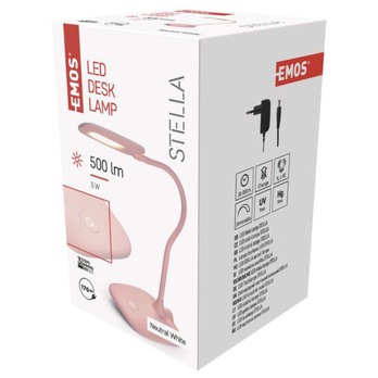 Stolní LED lampa STELLA růžová 4