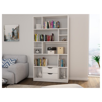 Knihovna STEN 1 bílá 1