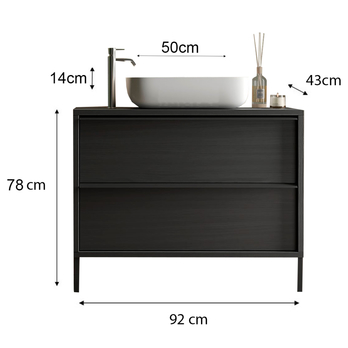 Umyvadlová skříňka STILL 4 černá 4