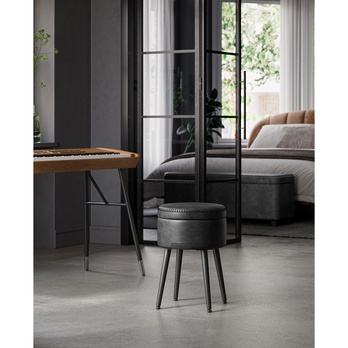 Taburet STITCH 3 černá 1