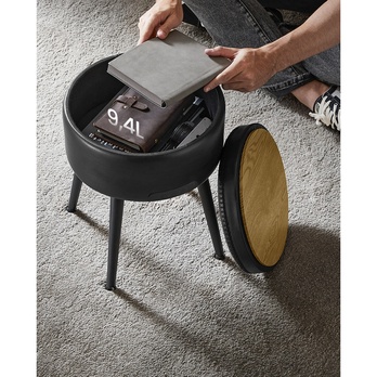 Taburet STITCH 3 černá 4